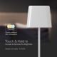 LED Solar dimbaar magnetic aanraken rechargeable tafellamp LED/5W/5V 3000-6000K 3600 mAh IP65 wit