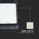LED Solar Schijnwerper LED/10W/3,7V IP65 4000K zwart + afstandsbediening