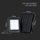 LED Solar Schijnwerper LED/10W/3,7V IP65 4000K zwart + afstandsbediening