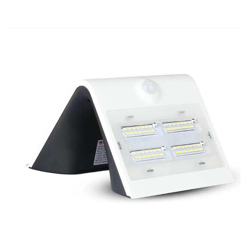 LED Solar Wand Lamp met Sensor LED/3W/3,7V 3000/4000K IP65 wit