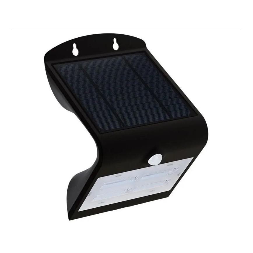 LED Solar Wand Lamp met Sensor LED/3W/3,7V 3000/4000K IP65 zwart