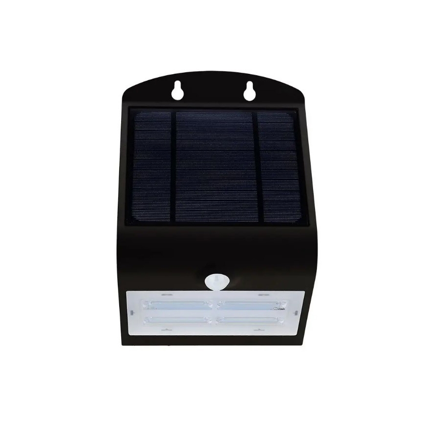 LED Solar Wand Lamp met Sensor LED/3W/3,7V 3000/4000K IP65 zwart