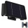 LED Solar wandlamp 4xLED/1,5W/3,7V 1500 mAh IP54 zwart