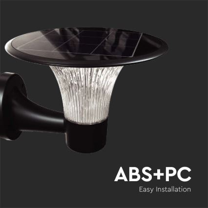 LED Solar wandlamp met sensor LED/15W/3,2V 4000K/6000K IP65