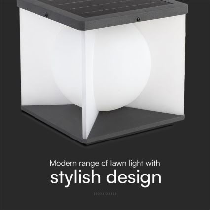 LED Dimbaar zonne- wandlamp LED/8W/3,7V IP65 3000K + afstandsbediening