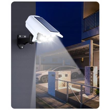 LED Solar dummy beveiligingscamera met sensor KAMERA LED/1W/3,7V 1200 mAh IP44 + afstandsbediening