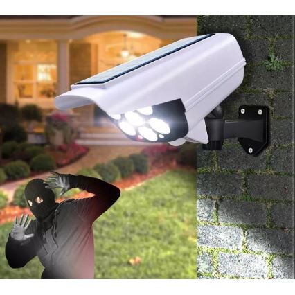 LED Solar dummy beveiligingscamera met sensor KAMERA LED/1W/3,7V 1200 mAh IP44 + afstandsbediening