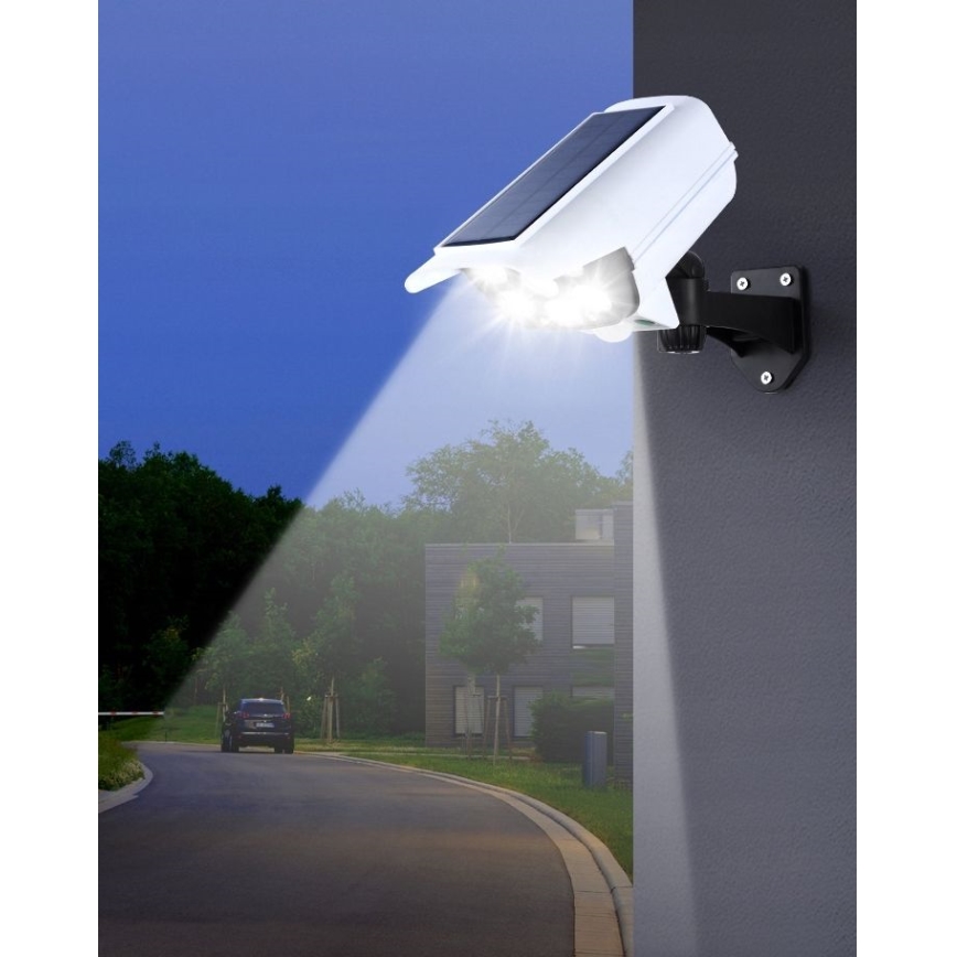 LED Solar dummy beveiligingscamera met sensor KAMERA LED/1W/3,7V 1200 mAh IP44 + afstandsbediening