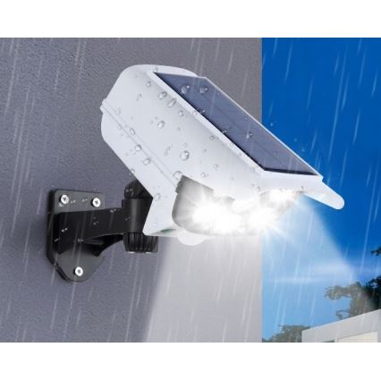 LED Solar dummy beveiligingscamera met sensor KAMERA LED/1W/3,7V 1200 mAh IP44 + afstandsbediening