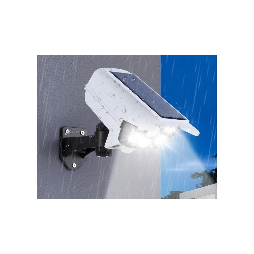 LED Solar dummy beveiligingscamera met sensor KAMERA LED/1W/3,7V 1200 mAh IP44 + afstandsbediening