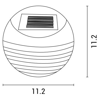 LED Solar wandlamp met sensor LED/0,06W/1,2V 3000K IP44