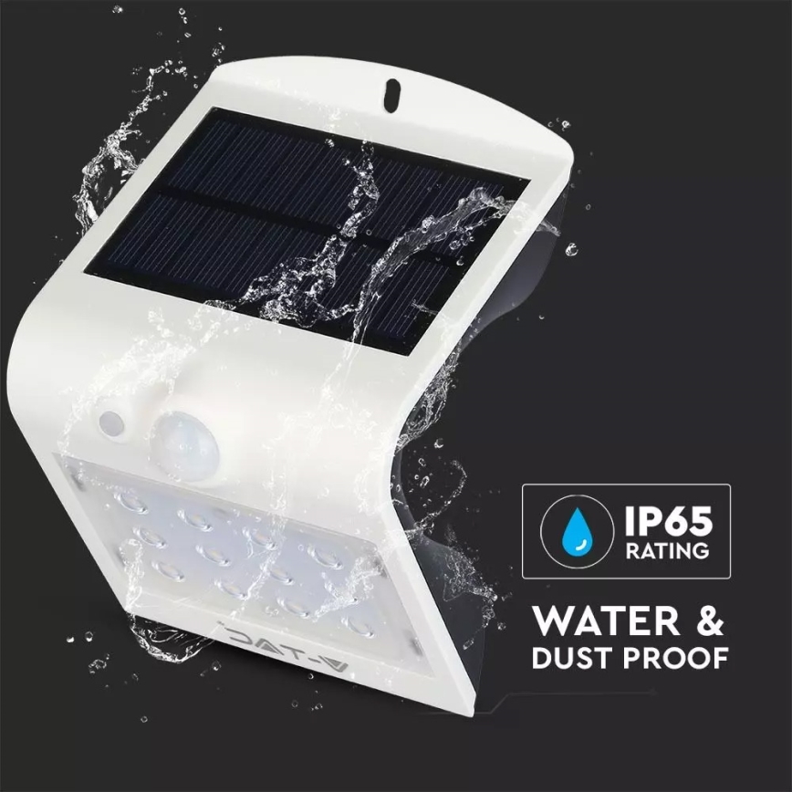 LED Solar wandlamp met sensor LED/1.5W/3,7V IP65 1200 mAh