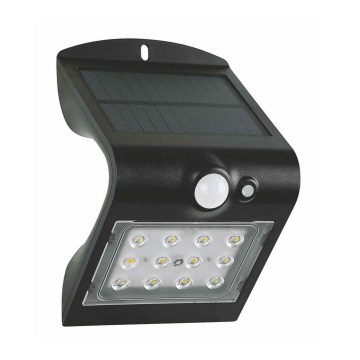 LED Solar wandlamp met sensor LED/1,5W IP65