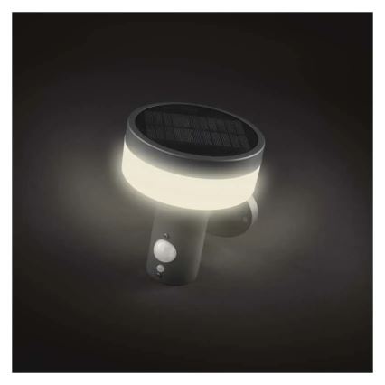 LED Solar wandlamp met sensor LED/2W/3,7V 1200 mAh IP44