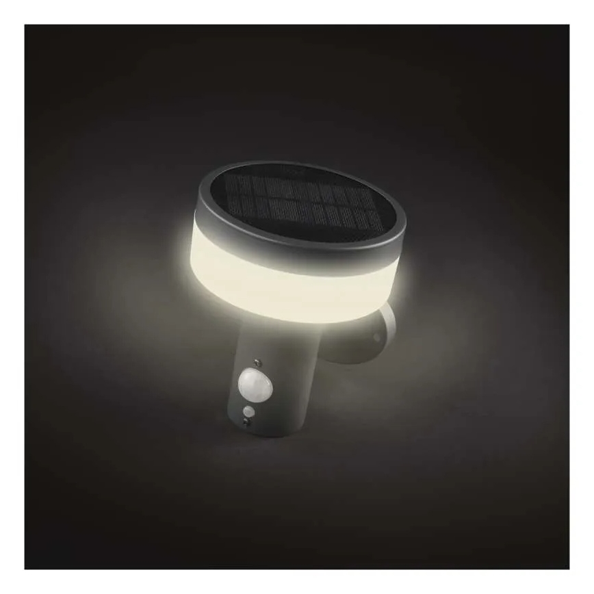 LED Solar wandlamp met sensor LED/2W/3,7V 1200 mAh IP44