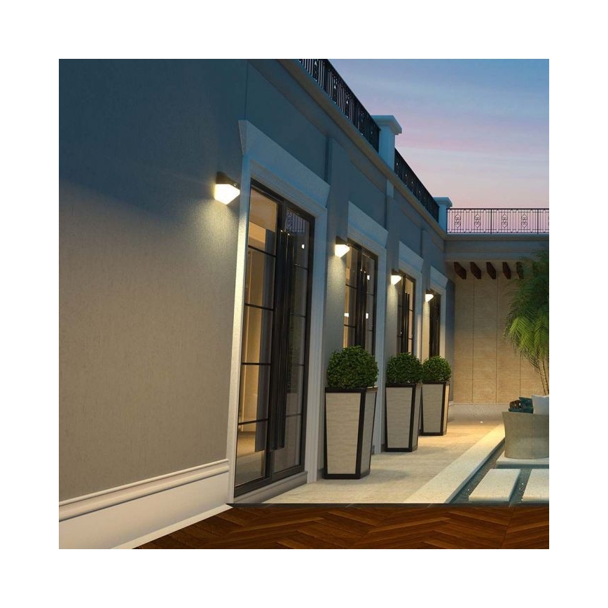 LED Solar wandlamp met sensor LED/2W/3,7V 4000K IP65 1200 mAh