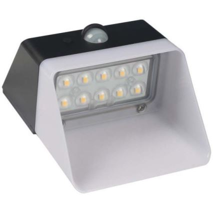 LED Solar wandlamp met sensor LED/2W/3,7V 4000K IP65 1200 mAh