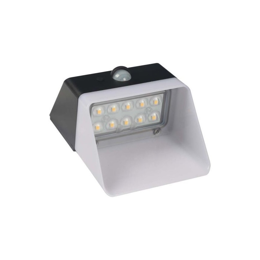 LED Solar wandlamp met sensor LED/2W/3,7V 4000K IP65 1200 mAh
