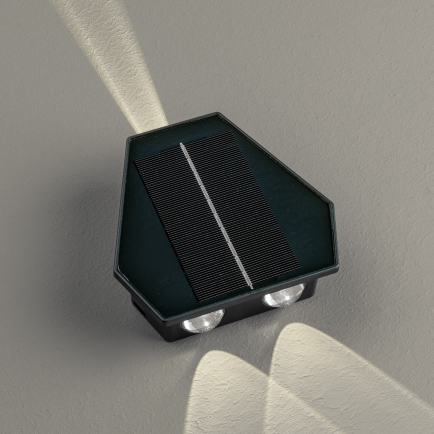 LED Solar wandlamp met sensor LED/2W/5V IP54 1300 mAh