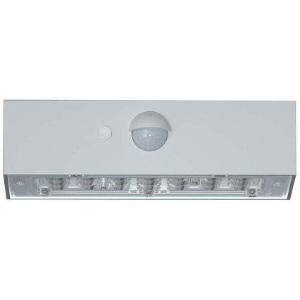 LED Solar wandlamp met sensor LED/3W/3,7V 3000K/4000K IP65 wit