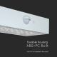 LED Solar wandlamp met sensor LED/3W/3,7V 3000K/4000K IP65 wit