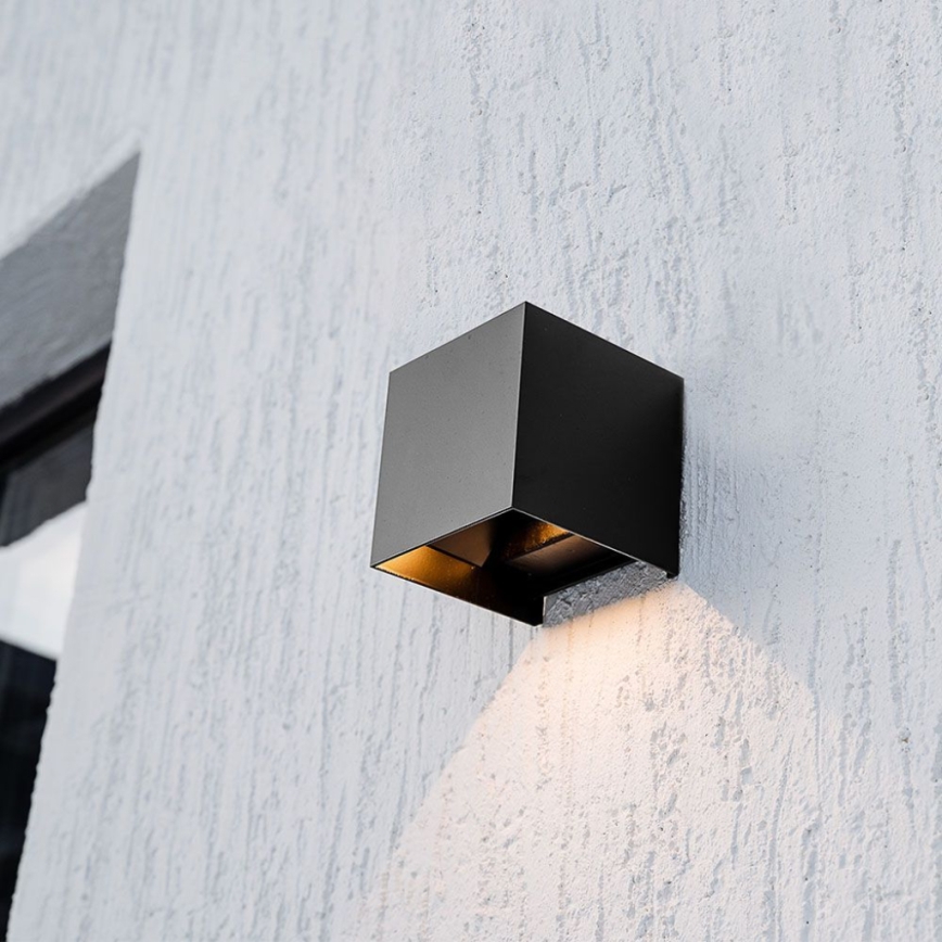 LED Solar wandlamp met sensor LED/3W/3,7V IP65 4000K zwart
