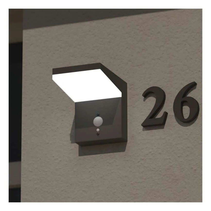 LED Solar wandlamp met sensor LED/4,4W/3,7V 2200 mAh IP44