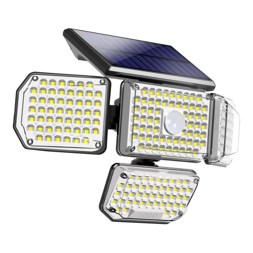 LED Solar wandlamp met sensor LED/5W/5,5V 3000K/6500K IP44
