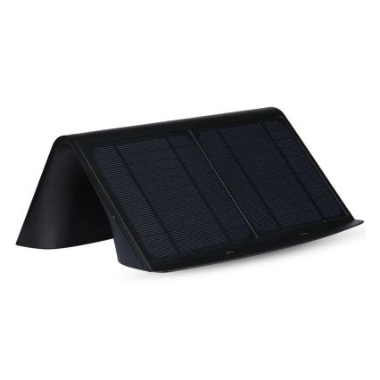 LED Solar wandlamp met sensor LED/7W/3,7V 4000K IP65 zwart