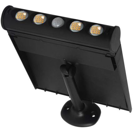 LED Solar wandlamp met sensor LED/8W/3,7V IP65 3000K