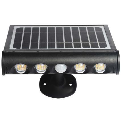 LED Solar wandlamp met sensor LED/8W/3,7V IP65 3000K
