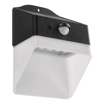 LED Solar wandlamp met sensor LUMI LED/3,7W IP65 zwart