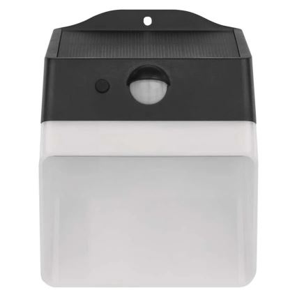 LED Solar wandlamp met sensor LUMI LED/3,7W IP65 zwart