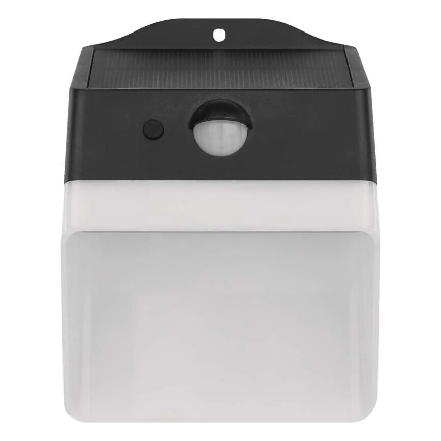 LED Solar wandlamp met sensor LUMI LED/3,7W IP65 zwart