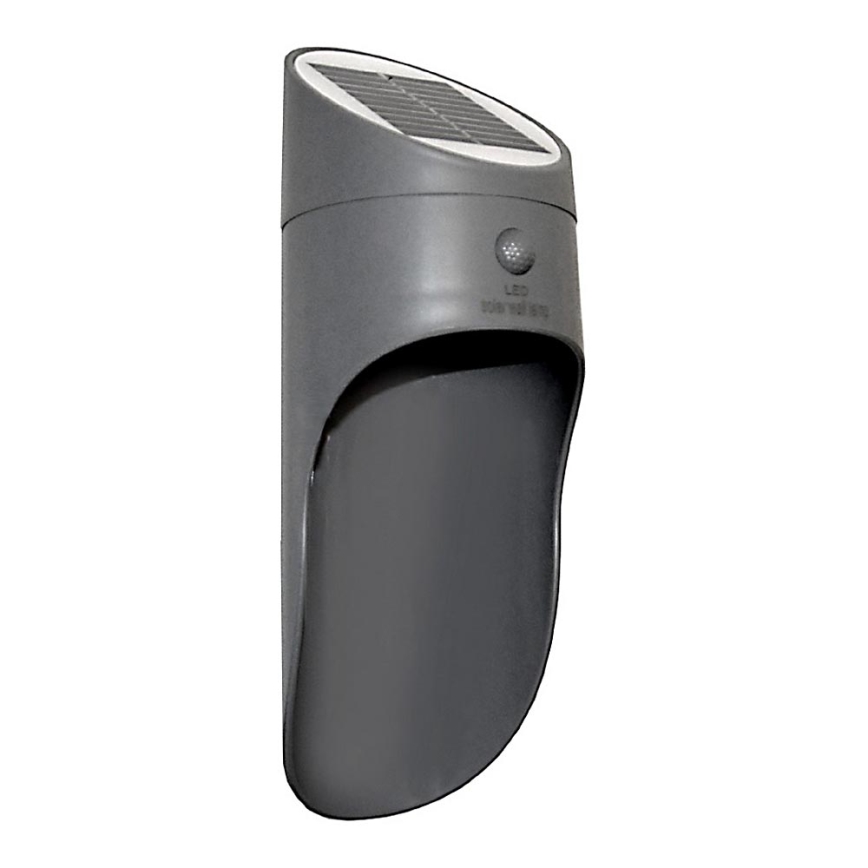 LED Solar wandlamp met sensor PALESA LED/1W/3,7V IP65 1800 mAh grijs