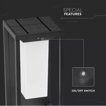 LED Solar wandlamp met sensor SAMSUNG CHIP LED/2W/3,7V IP65 2600 mAh
