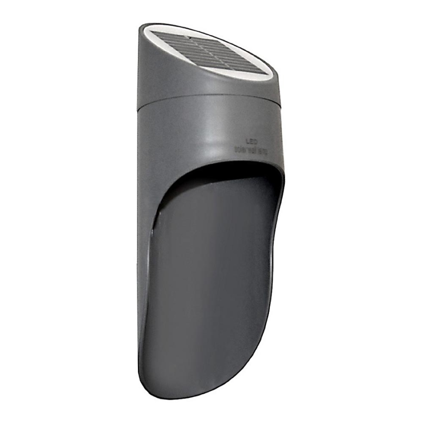 LED Solar wandlamp PALESA LED/1W/3,7V IP65 1800 mAh grijs
