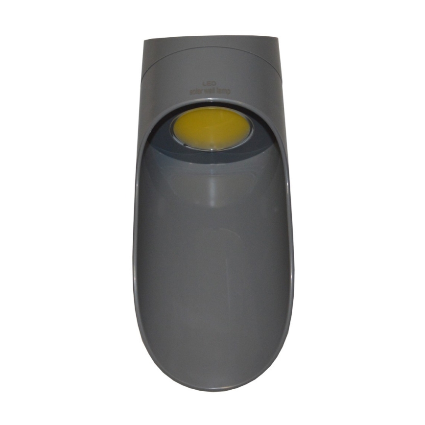 LED Solar wandlamp PALESA LED/1W/3,7V IP65 1800 mAh grijs