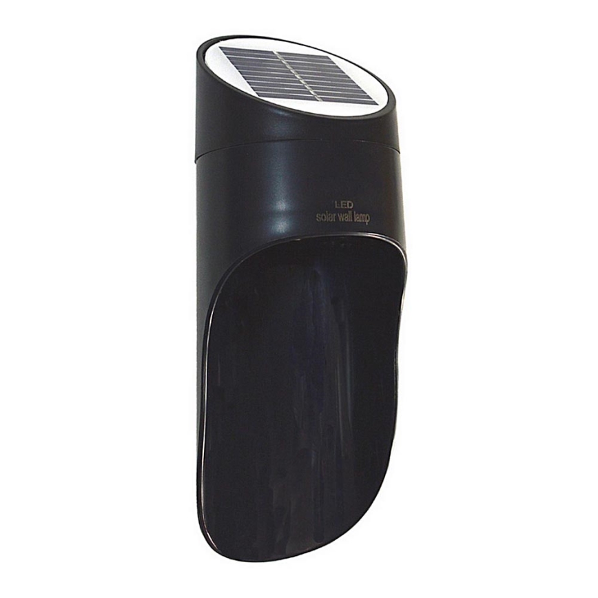 LED Solar wandlamp PALESA LED/1W/3,7V IP65 1800 mAh zwart