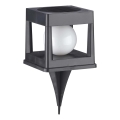 LED solarlamp CUBO LED/3,7V 1200 mAh IP44 zwart
