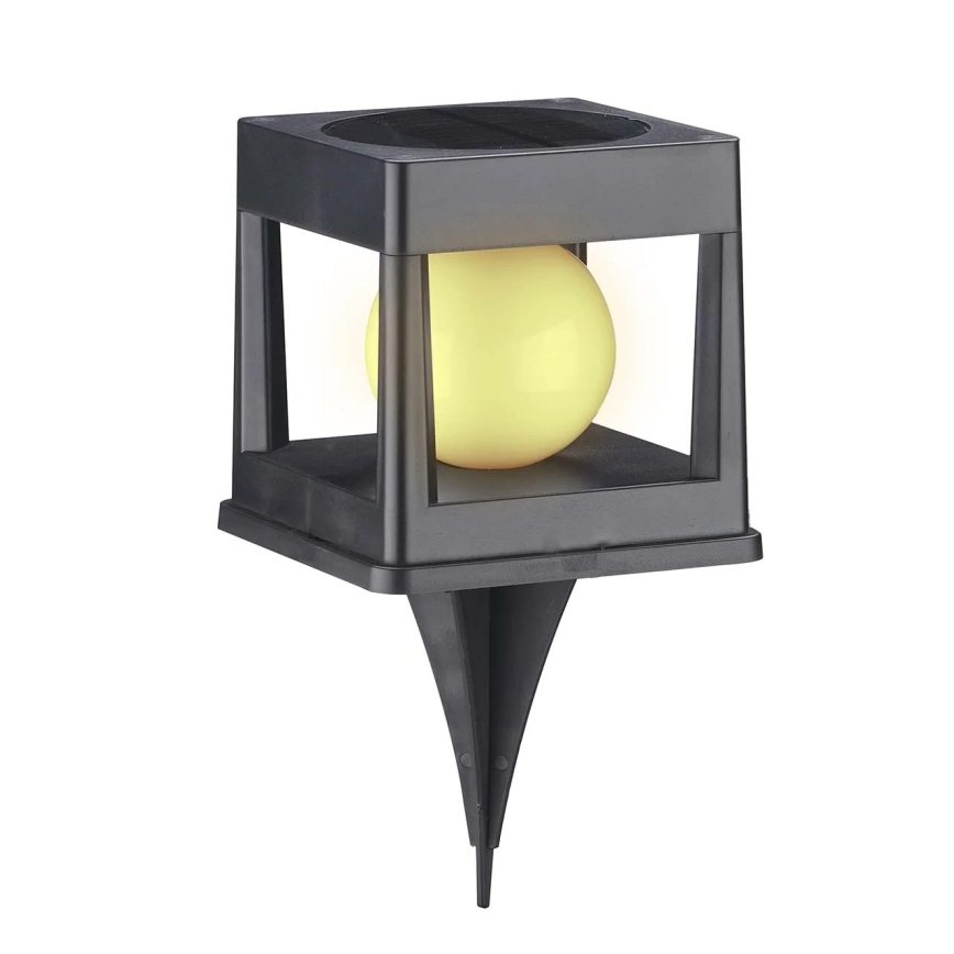 LED solarlamp CUBO LED/3,7V 1200 mAh IP44 zwart