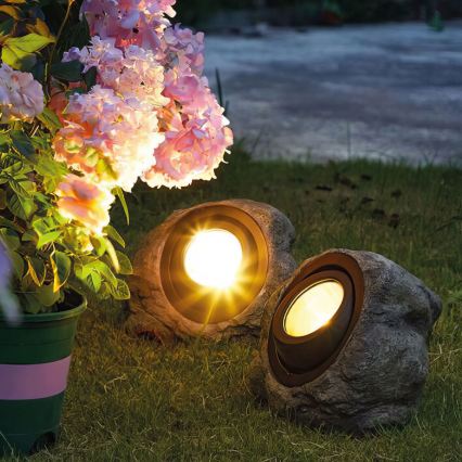 LED solarlamp LED/1,2V 1000 mAh IP44 steen