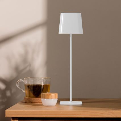 LED Solar dimbare magnetische touch oplaadbare bureaulamp LED/5W/5V 3000-6000K 3600 mAh IP65 wit