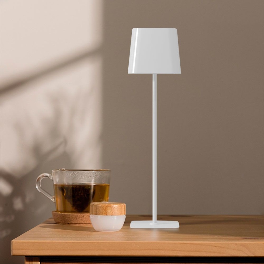 LED Solar dimbare magnetische touch oplaadbare bureaulamp LED/5W/5V 3000-6000K 3600 mAh IP65 wit