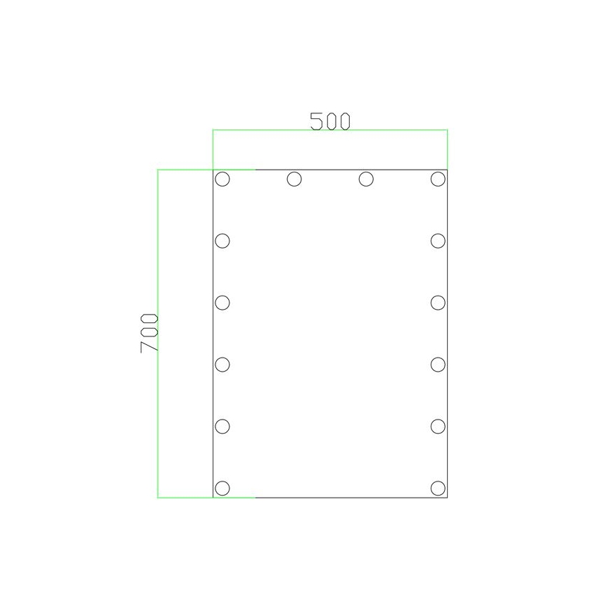 LED-spiegel met verlichting 14xLED/1W/230V 3000/4000/6000K 70x50 cm IP44