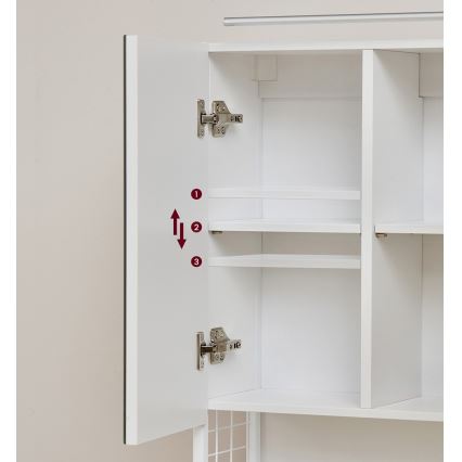 LED spiegelkast voor de badkamer SKY 70x70x16 cm 230V wit