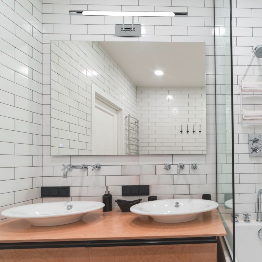 LED Spiegelverlichting LED/9W/230V 3000K 50cm glanzend chroom