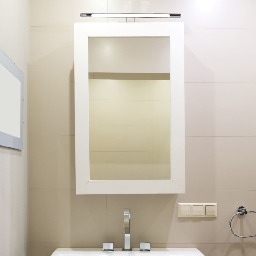 LED Spiegelverlichting LED/9W/230V 3000K 50cm glanzend chroom