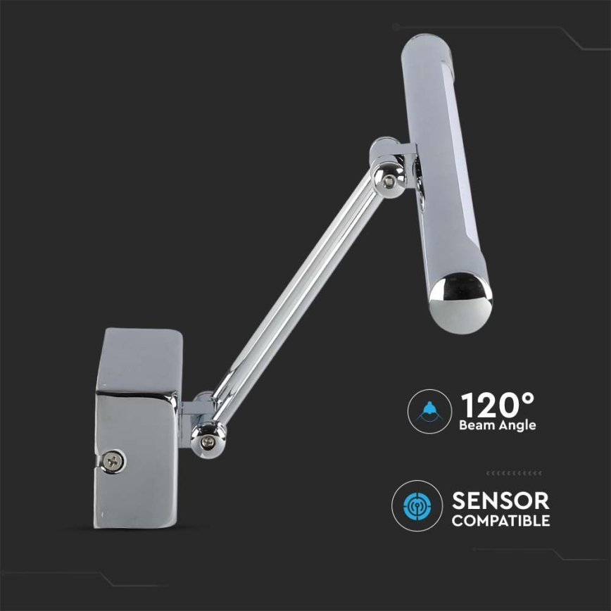 LED Spiegelverlichting LED/9W/230V 3000K 50cm glanzend chroom