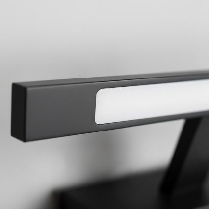 KLIMT LED-spiegelverlichting voor badkamer, 8W, 230V, 3000/4000/6000K, 40 cm, IP44, zwart